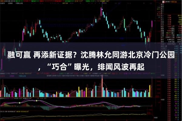 融可赢 再添新证据？沈腾林允同游北京冷门公园，“巧合”曝光，绯闻风波再起