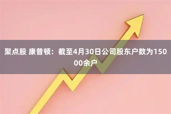聚点股 康普顿：截至4月30日公司股东户数为15000余户