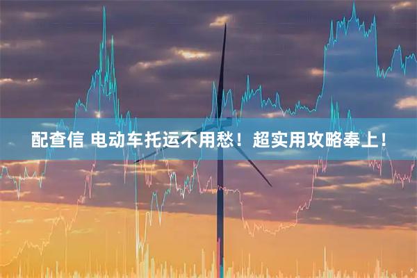 配查信 电动车托运不用愁！超实用攻略奉上！