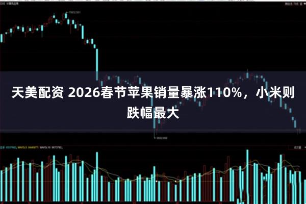 天美配资 2026春节苹果销量暴涨110%,小米则跌幅最大